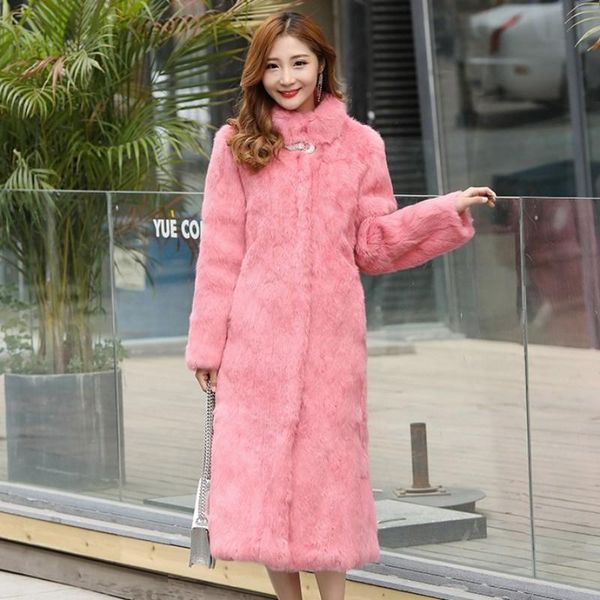 women's fur & faux winter women real long coat thick warm overcoat belted stand collar hairy coats solid colors plus size 6xl, Black
women's fur & faux winter women real long coat thick warm overcoat belted stand collar hairy coats solid colors plus size 6xl, Black