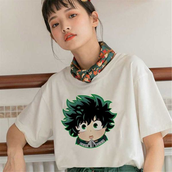 women's t-shirt midoriya izuku print anime t-shirts o-neck short sleeve woman t shirt tees my hero academia summer women, White
women's t-shirt midoriya izuku print anime t-shirts o-neck short sleeve woman t shirt tees my hero academia summer women, White