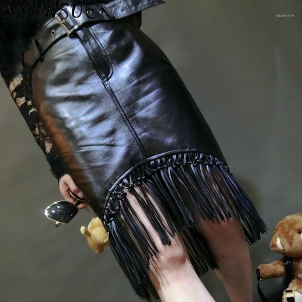 skirts ayunsue women's skirt 100% sheepskin leather women black midi womens tassel spring autumn 2021 faldas mujer moda
skirts ayunsue women's skirt 100% sheepskin leather women black midi womens tassel spring autumn 2021 faldas mujer moda