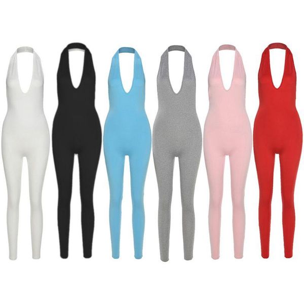 women halter v-neck bodycon jumpsuit backless long pants workout playsuit xxfd women's jumpsuits & rompers, Black;white
women halter v-neck bodycon jumpsuit backless long pants workout playsuit xxfd women's jumpsuits & rompers, Black;white