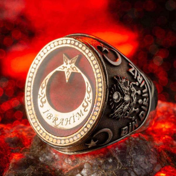 turkish men ring, oval turkey of flag motif ring ottoman tughra style handmade jewelery gifts for him cluster rings, Golden;silver
turkish men ring, oval turkey of flag motif ring ottoman tughra style handmade jewelery gifts for him cluster rings, Golden;silver