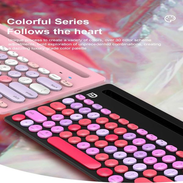 2.4g bluetooth dual-mode wireless keyboard built-in bracket multicolor usb pc lapfor windows macosx keyboards
2.4g bluetooth dual-mode wireless keyboard built-in bracket multicolor usb pc lapfor windows macosx keyboards