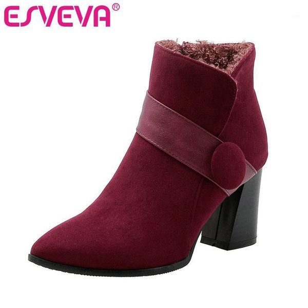 boots esveva 2021 autumn women shoes winter ankle square high heel flock zipper brown motorcycle platform size 34-431, Black
boots esveva 2021 autumn women shoes winter ankle square high heel flock zipper brown motorcycle platform size 34-431, Black