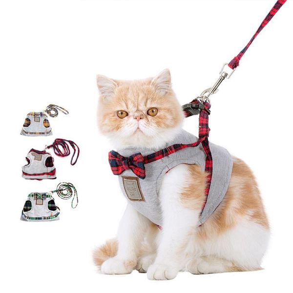 dog collars & leashes cute cat harness leash breathable vest collar set pet traction elegant british style jacket supply
dog collars & leashes cute cat harness leash breathable vest collar set pet traction elegant british style jacket supply