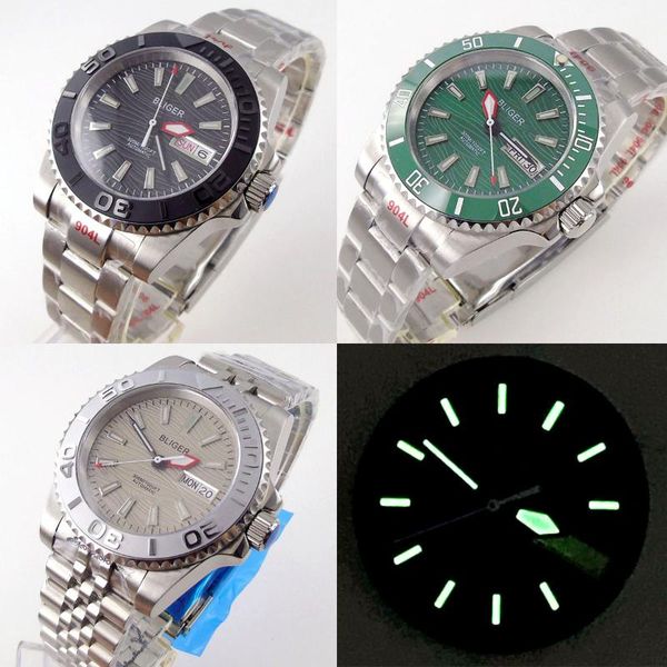 wristwatches japan 24jewels nh36a 40mm black/green automatic men watch weekday sub date brush oyster glide lock luminous dial, Slivery;brown
wristwatches japan 24jewels nh36a 40mm black/green automatic men watch weekday sub date brush oyster glide lock luminous dial, Slivery;brown