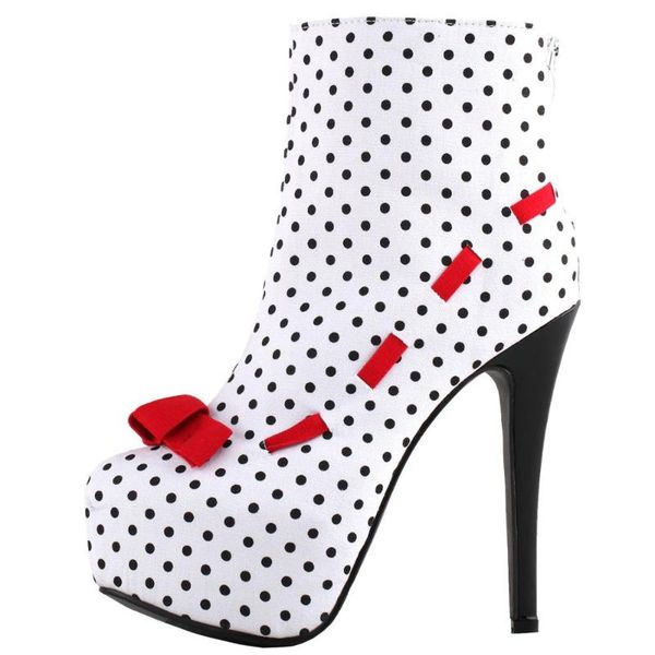 dress shoes lf80881 white black spot polka dots bow platform stiletto high heel ankle bootie boots
dress shoes lf80881 white black spot polka dots bow platform stiletto high heel ankle bootie boots