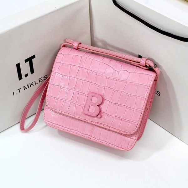 sakura powder crocodile pattern tofu bag leather b buckle small square one-shoulder messenger cowhide female bags
sakura powder crocodile pattern tofu bag leather b buckle small square one-shoulder messenger cowhide female bags