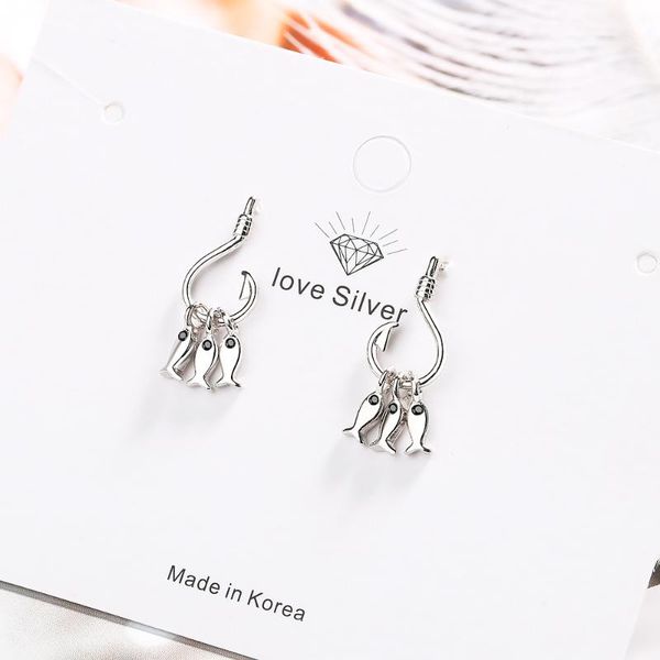 va-53 sterling silver needles creative design small fish drop earrings funny simple zircon ear jewelry fashion party stud, Golden;silver
va-53 sterling silver needles creative design small fish drop earrings funny simple zircon ear jewelry fashion party stud, Golden;silver