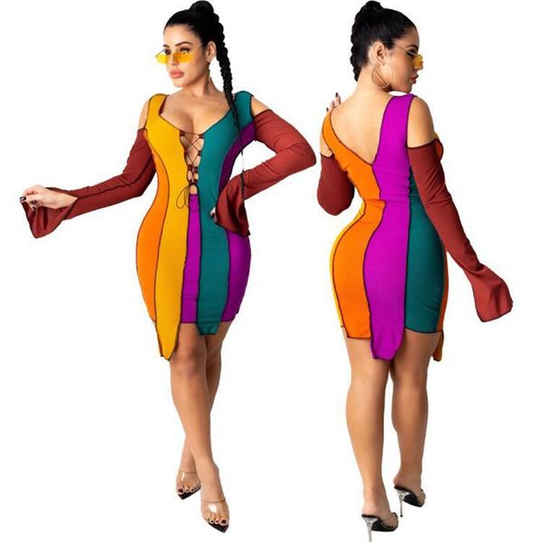colorful striped patchwork criss-cross drawstrings tie long flare sleeves backless bodycon dress autumn women outfits casual dresses, Black;gray
colorful striped patchwork criss-cross drawstrings tie long flare sleeves backless bodycon dress autumn women outfits casual dresses, Black;gray