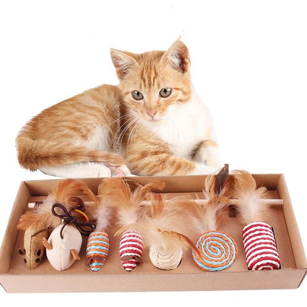 cat toys 7pcs pet supplies cats toy catnip puppy katten ball play colorful rape feather bell funny for kitty
cat toys 7pcs pet supplies cats toy catnip puppy katten ball play colorful rape feather bell funny for kitty