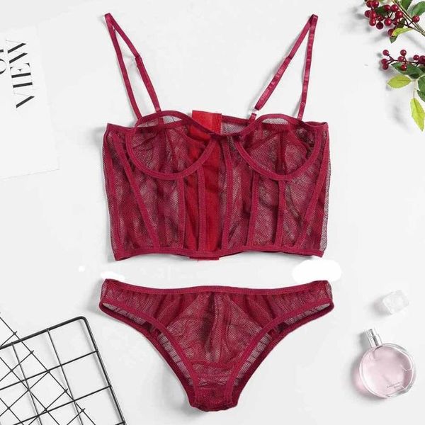 bras sets lace lingerie set fashion women halter bra hollow thong underwear solid seamless wireless feminina y, Red;black
bras sets lace lingerie set fashion women halter bra hollow thong underwear solid seamless wireless feminina y, Red;black