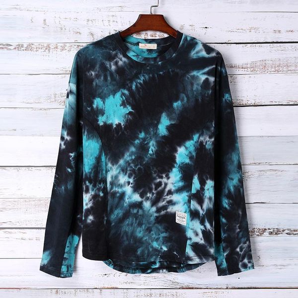 men's t-shirts 2021 summer tie dyed loose long sleeve t-shirt hip hop casual couple half, White;black
men's t-shirts 2021 summer tie dyed loose long sleeve t-shirt hip hop casual couple half, White;black