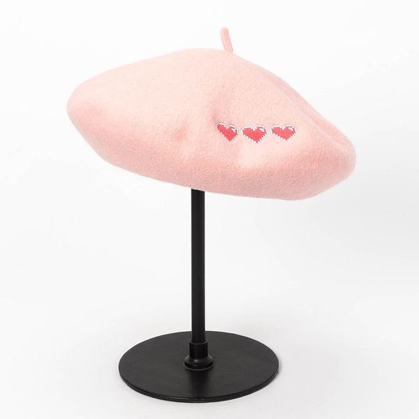 berets korean version of the love embroidered wool beret for autumn and winter in 2021.painter's hat lady's warm fashion bud cap, Blue;gray
berets korean version of the love embroidered wool beret for autumn and winter in 2021.painter's hat lady's warm fashion bud cap, Blue;gray