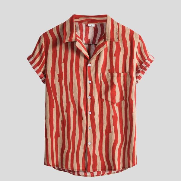 men's t-shirts summer hawaiian men shirts short sleeve work shirt striped print blouse casual button up streetwear camiseta hombre, White;black
men's t-shirts summer hawaiian men shirts short sleeve work shirt striped print blouse casual button up streetwear camiseta hombre, White;black