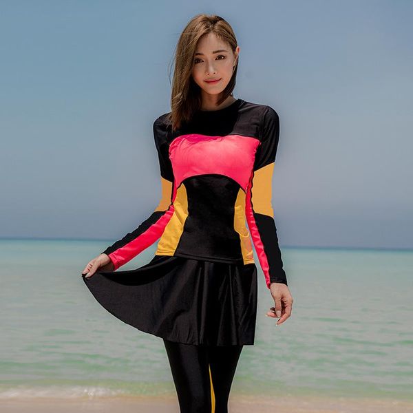 one-piece suits sunscreen full body women's rash guard 4 piece long sleeve swimsuit female surfsuit uv protective swimwear diving suit
one-piece suits sunscreen full body women's rash guard 4 piece long sleeve swimsuit female surfsuit uv protective swimwear diving suit