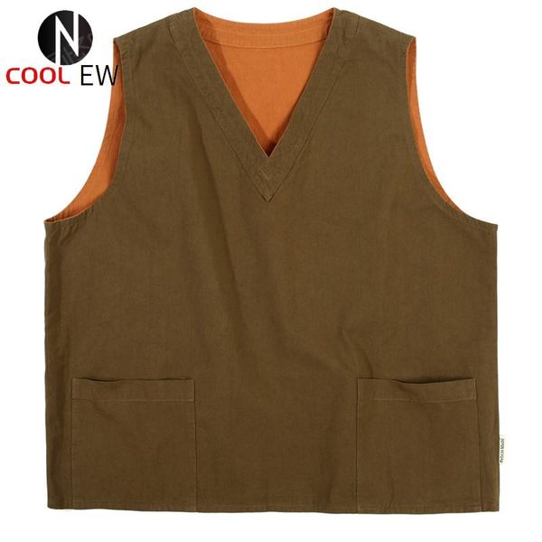 men's vests reversible vest men solid color streetwear casual fashion sleeveless jacket outerwear mens, Black;white
men's vests reversible vest men solid color streetwear casual fashion sleeveless jacket outerwear mens, Black;white