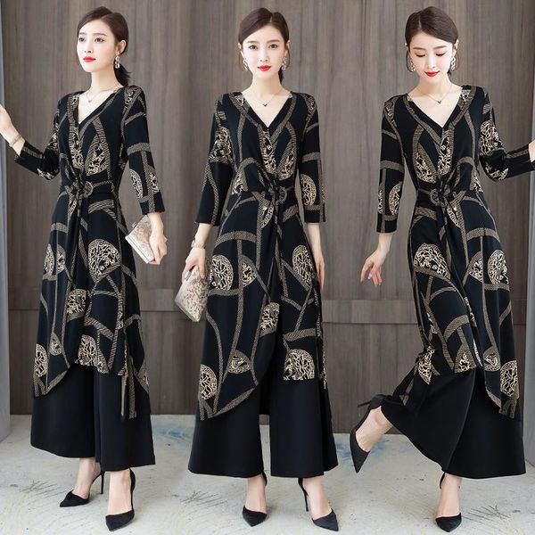 women's three-quarter sleeve ladies temperament suit fashion slim western wide-leg pants two-piece jxmyy two piece, White
women's three-quarter sleeve ladies temperament suit fashion slim western wide-leg pants two-piece jxmyy two piece, White