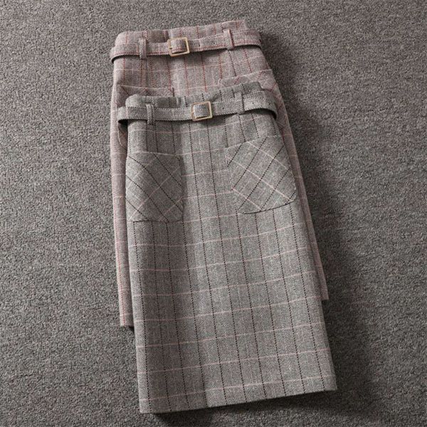 arrivals women winter one-step bag hip skirt female korean version woolen plaid mid-length high-waist slit, Black
arrivals women winter one-step bag hip skirt female korean version woolen plaid mid-length high-waist slit, Black