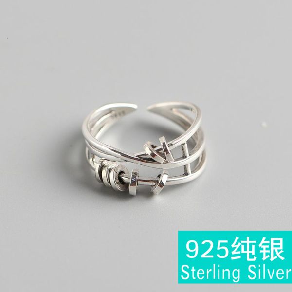 korean s925 tyj0271 sterling silver multi-layer cross smart ring rotating small circle index finger
korean s925 tyj0271 sterling silver multi-layer cross smart ring rotating small circle index finger