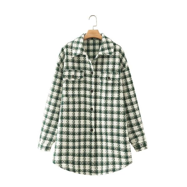 women's jackets mesttraf women 2021 fashion loose oversized plaid shirt jacket retro long sleeve casual style coats streetwear, Black;brown
women's jackets mesttraf women 2021 fashion loose oversized plaid shirt jacket retro long sleeve casual style coats streetwear, Black;brown