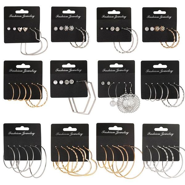 dangle & chandelier 3 pairs women earrings set simple metal geometric earring trendy fashion round heart gold color drop 2021 jewelry gift, Silver
dangle & chandelier 3 pairs women earrings set simple metal geometric earring trendy fashion round heart gold color drop 2021 jewelry gift, Silver