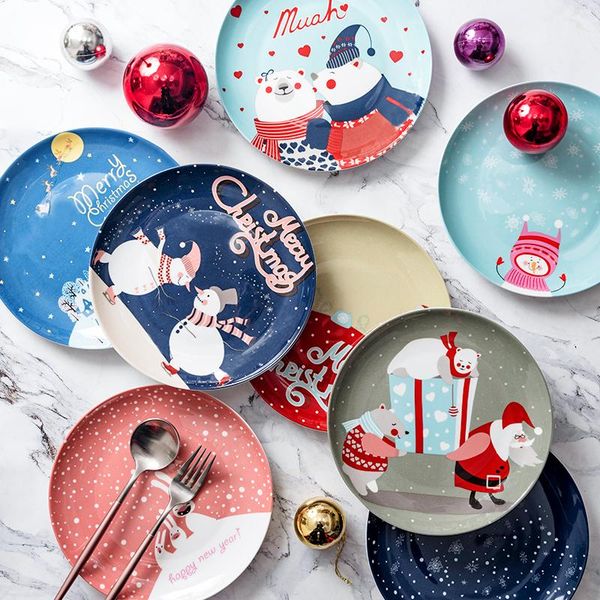 dishes & plates year's day western-style dinner plate christmas cartoon bone china hand-painted ceramic breakfast kitchen tableware
dishes & plates year's day western-style dinner plate christmas cartoon bone china hand-painted ceramic breakfast kitchen tableware