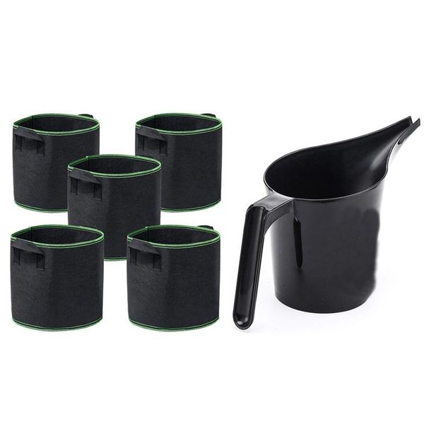growing bag 5 pieces 10 gallon inflatable fabric tank container with watering pot equipments
growing bag 5 pieces 10 gallon inflatable fabric tank container with watering pot equipments