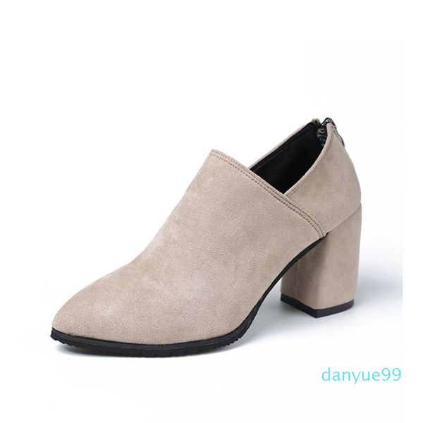 boots women ankle shallow fashion office ladies block heels zip pumps pointed toe woman botas mujer 2021 female autumn footwear, Black
boots women ankle shallow fashion office ladies block heels zip pumps pointed toe woman botas mujer 2021 female autumn footwear, Black