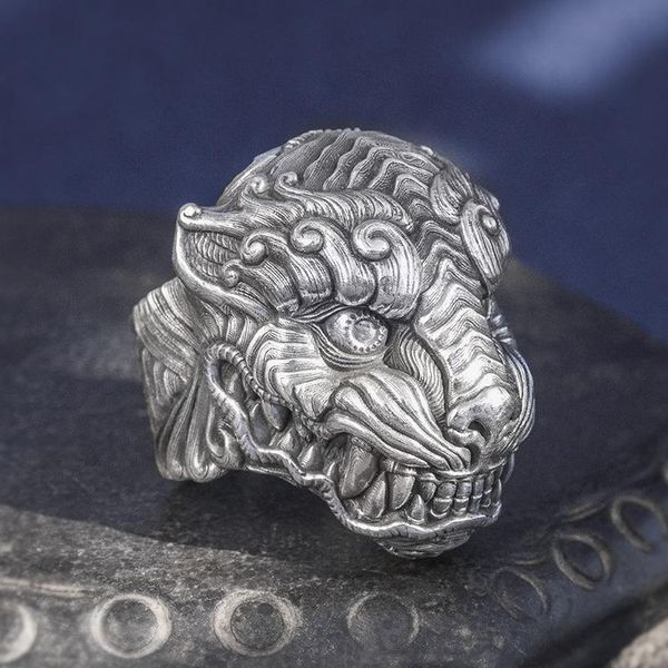cluster rings solid 999 sterling silver thai retro biker mens men handmade tiger animal ring jewelry gift a4774, Golden;silver
cluster rings solid 999 sterling silver thai retro biker mens men handmade tiger animal ring jewelry gift a4774, Golden;silver