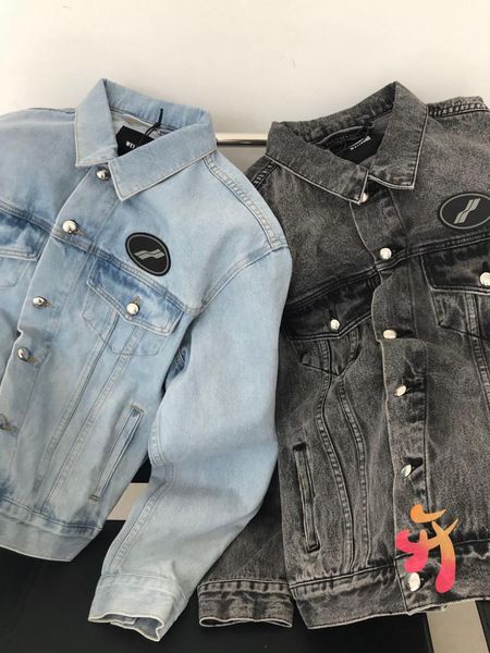 men's jackets we11done jacket men women washed vintage old large profile denim welldone classic round label fashion, Black;brown
men's jackets we11done jacket men women washed vintage old large profile denim welldone classic round label fashion, Black;brown