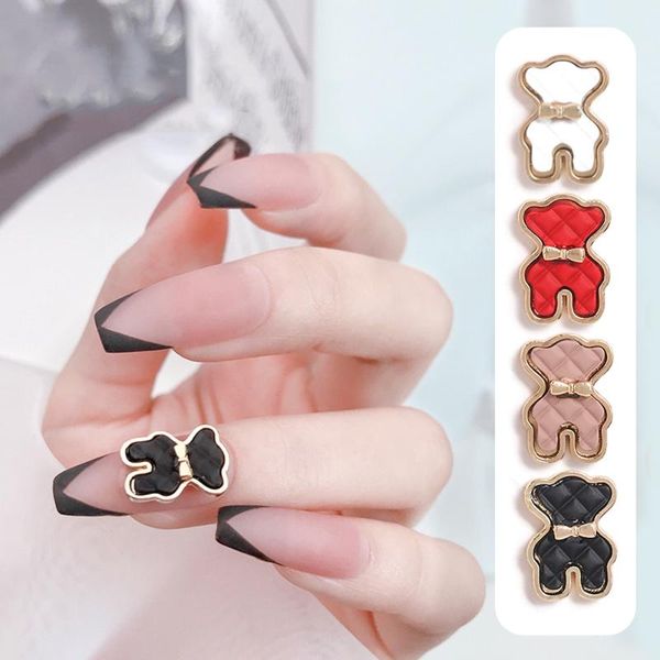 1pc cute plaid bow tie 3d bear nail decorations alloy sticking drill art decal women jewelry design accessorie, Silver;gold
1pc cute plaid bow tie 3d bear nail decorations alloy sticking drill art decal women jewelry design accessorie, Silver;gold