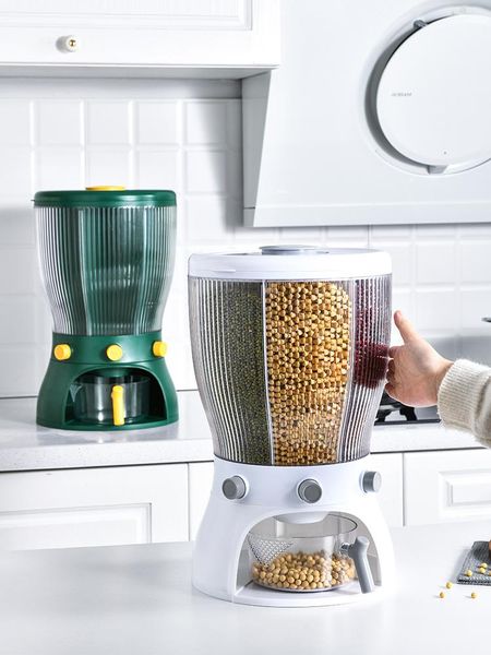 360-degree rotating 4 compartments sorted grain storage box, sealed , dry snack moisture-proof bottles & jars
360-degree rotating 4 compartments sorted grain storage box, sealed , dry snack moisture-proof bottles & jars
