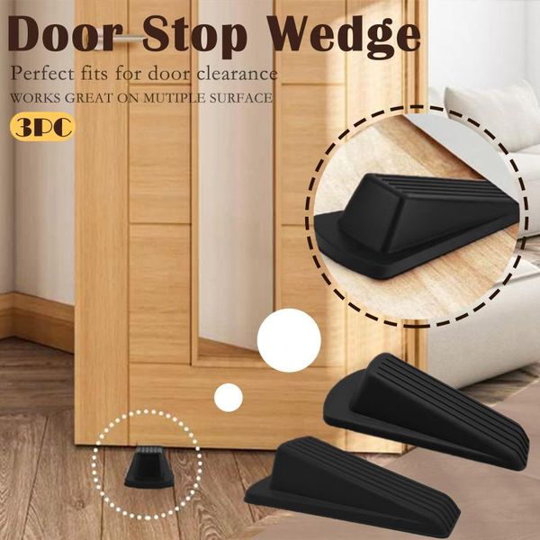 door catches & closers 3pcs rubber block guard home holder wedge s non slip ser security resistance environmental protect
door catches & closers 3pcs rubber block guard home holder wedge s non slip ser security resistance environmental protect