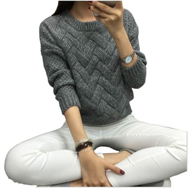 women's sweaters vintage women sweater autumn fashion o-neck pullover winter knit basic loose female knitwear outerwear plus size coat, White;black
women's sweaters vintage women sweater autumn fashion o-neck pullover winter knit basic loose female knitwear outerwear plus size coat, White;black