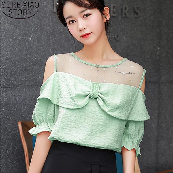 women's blouses & shirts sweet women 2021 summer beaded mesh spliced off shoulder short sleeve fashion european style casual 9805, White
women's blouses & shirts sweet women 2021 summer beaded mesh spliced off shoulder short sleeve fashion european style casual 9805, White