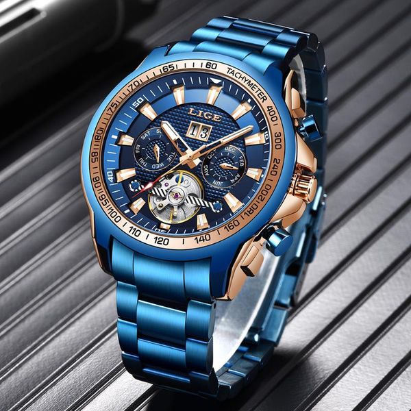 wristwatches relogio masculino lige men's self-wind tourbillon mechanical watches water resistant automatic skeleton watch men relojes, Slivery;brown
wristwatches relogio masculino lige men's self-wind tourbillon mechanical watches water resistant automatic skeleton watch men relojes, Slivery;brown