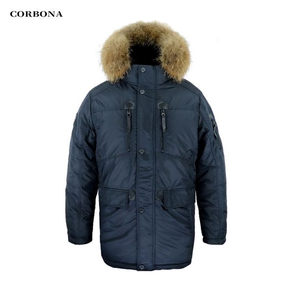 corbona oversize real fur cotton lining man's winter coat multi pockets temperature visualization casual fashion male parka 211119, Black
corbona oversize real fur cotton lining man's winter coat multi pockets temperature visualization casual fashion male parka 211119, Black