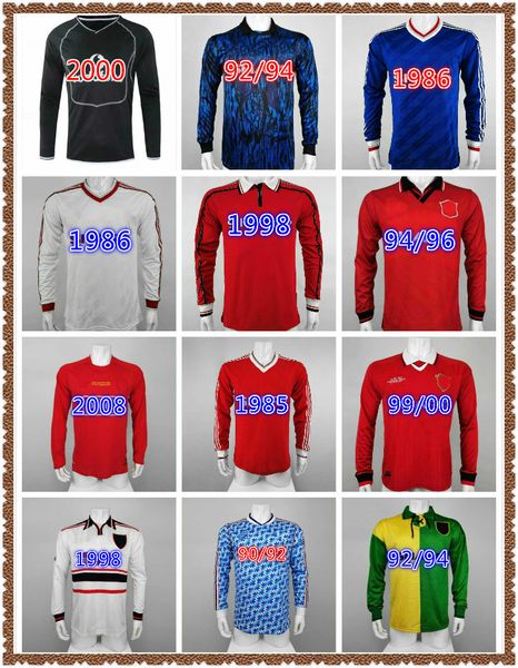 long sleeve retro manchester soccer jersey 07 08 90 92 1985 1986 1994 1996 1998 1999 2000 giggs scholes ronaldo beckham cantona keane solskj, Black;yellow
long sleeve retro manchester soccer jersey 07 08 90 92 1985 1986 1994 1996 1998 1999 2000 giggs scholes ronaldo beckham cantona keane solskj, Black;yellow