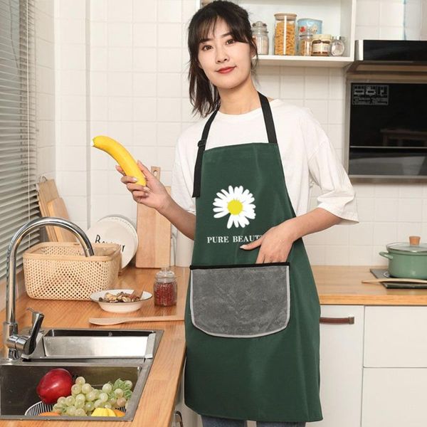 aprons household kitchen small daisy cartoon pattern decorative waterproof and oilproof hand-wiping sleeveless halter apron with pocket
aprons household kitchen small daisy cartoon pattern decorative waterproof and oilproof hand-wiping sleeveless halter apron with pocket