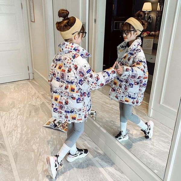 down coat children girls warm winter parkas outerwear girl mid-long teenage kids thick print jacket clothes 5 6 8 10 12 13 years, Blue;gray
down coat children girls warm winter parkas outerwear girl mid-long teenage kids thick print jacket clothes 5 6 8 10 12 13 years, Blue;gray