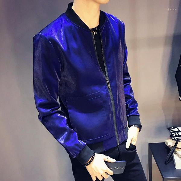 club fancy outfit bomber hommeshinny black blue silve green jacket men slim fit bomberjacket sharp jaquetas masculino men's jackets, Black;brown
club fancy outfit bomber hommeshinny black blue silve green jacket men slim fit bomberjacket sharp jaquetas masculino men's jackets, Black;brown