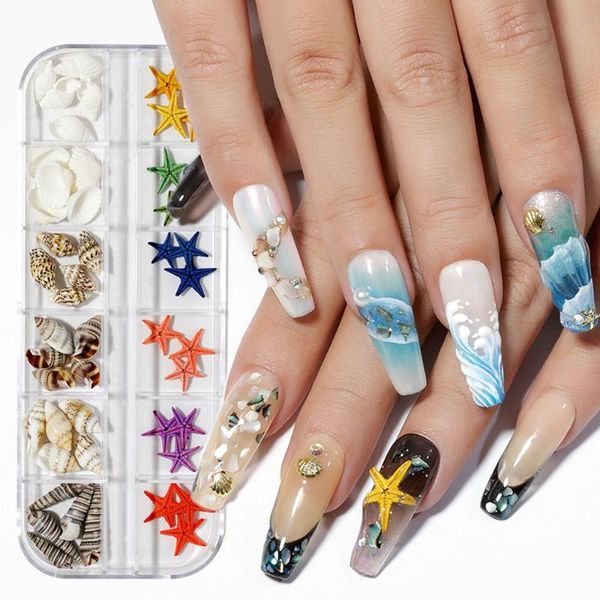 nail art decorations 12 grid/box ocean style decoration natural starfish conch abalone slices shells rhinestone irregular nails manicure too, Silver;gold
nail art decorations 12 grid/box ocean style decoration natural starfish conch abalone slices shells rhinestone irregular nails manicure too, Silver;gold