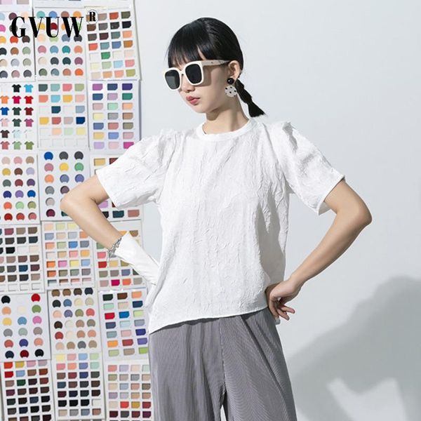 women's t-shirt gvuw women white split round neck short puff sleeve female fashion all match tide spring summer 2021 20d1228
women's t-shirt gvuw women white split round neck short puff sleeve female fashion all match tide spring summer 2021 20d1228