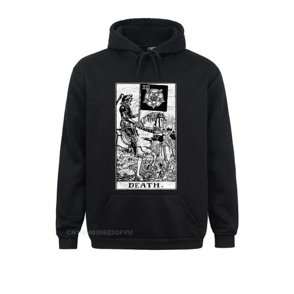 men's hoodies & sweatshirts men hoodie death tarot card major arcana tune telling occult cotton tees fitness the magician empress haraj, Black
men's hoodies & sweatshirts men hoodie death tarot card major arcana tune telling occult cotton tees fitness the magician empress haraj, Black