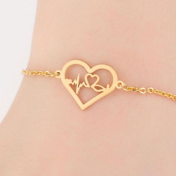 charm bracelets heart bracelet for women stainless steel gold chain jewelry simple accessories couple on hand wholesale, Golden;silver
charm bracelets heart bracelet for women stainless steel gold chain jewelry simple accessories couple on hand wholesale, Golden;silver