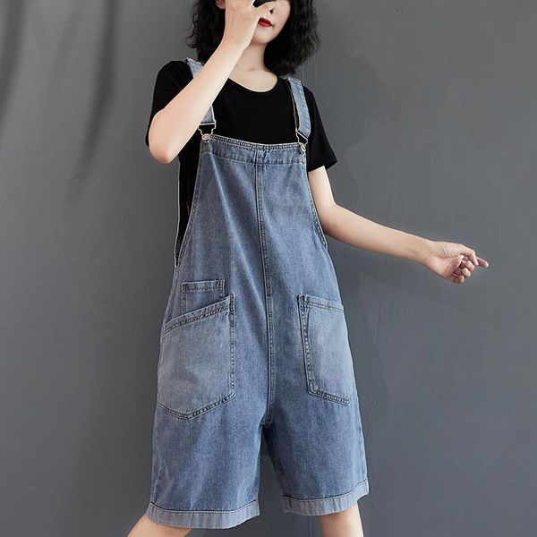 women's jeans summer playsuits women student vintage wide leg pants side big pockets spaghetti strap denim overalls for tide, Blue
women's jeans summer playsuits women student vintage wide leg pants side big pockets spaghetti strap denim overalls for tide, Blue