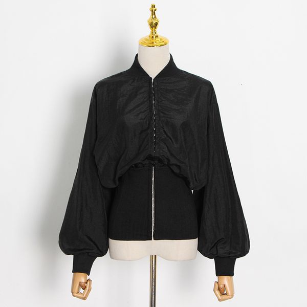 casual tunic jacket for women stand collar long sleeve solid jackets female spring fashionable clothing 2021, Black;brown
casual tunic jacket for women stand collar long sleeve solid jackets female spring fashionable clothing 2021, Black;brown