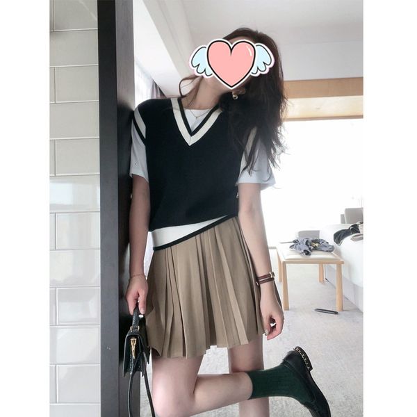 skirts sweetheart trap / pleated autumn khaki a-line short slim high waist skirt women's wear, Black
skirts sweetheart trap / pleated autumn khaki a-line short slim high waist skirt women's wear, Black