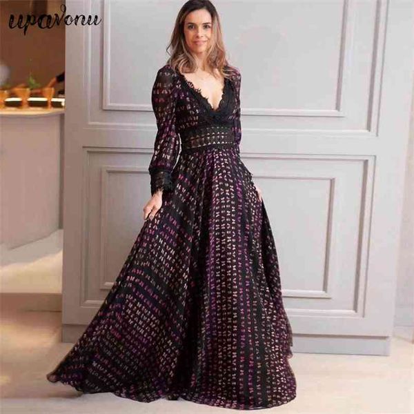 women print long dress lace v-neck lantern sleeve a-line celebrity club party 210524, Black;gray
women print long dress lace v-neck lantern sleeve a-line celebrity club party 210524, Black;gray