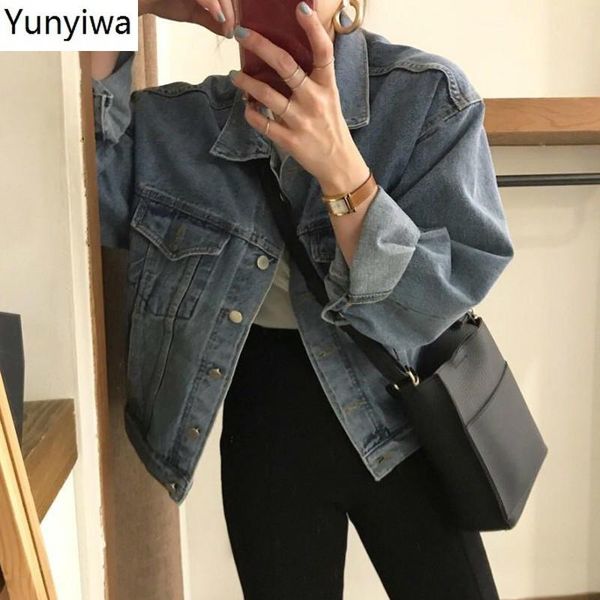 women's jackets women spring 2021 solid turn down collar single breasted pockets female coats loose casual office lady 1a377, Black;brown
women's jackets women spring 2021 solid turn down collar single breasted pockets female coats loose casual office lady 1a377, Black;brown